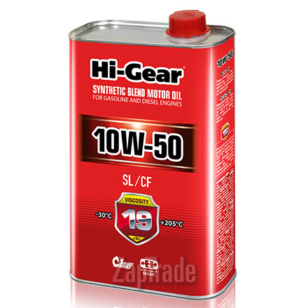 ������ �������� ����� Hi-gear SAE 10W-50 API SL/CF ����������������� | ������� HG1150