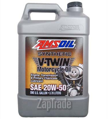 Моторное масло Amsoil Synthetic V-Twin Motorcycle Oil Синтетическое