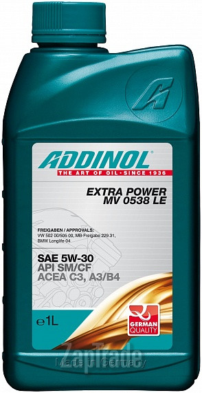 Моторное масло Addinol Extra Power MV 0538 LE Синтетическое