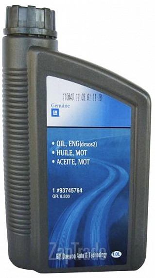 ������ �������� ����� General motors GM Oil, ENG (DEXOS2) ������������� | ������� 93745764