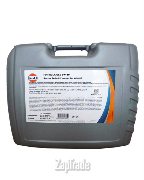 ������ �������� ����� Gulf Formula ULE ������������� | ������� 5056004114040