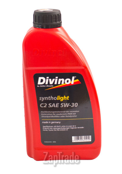 ������ �������� ����� Divinol Syntholight C2 SAE 5W-30 ������������� | ������� 49700-C069