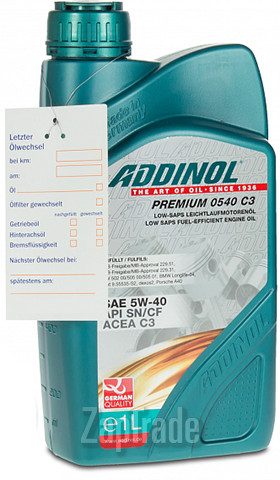 Моторное масло Addinol Premium 0540 C3 Синтетическое