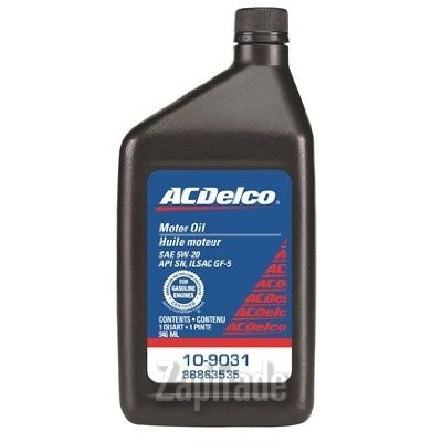 Моторное масло Ac delco Motor Oil SAE 5W-20 Синтетическое