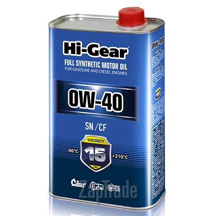 ������ �������� ����� Hi-gear SAE 0W-40 API SN/CF ������������� | ������� HG0040