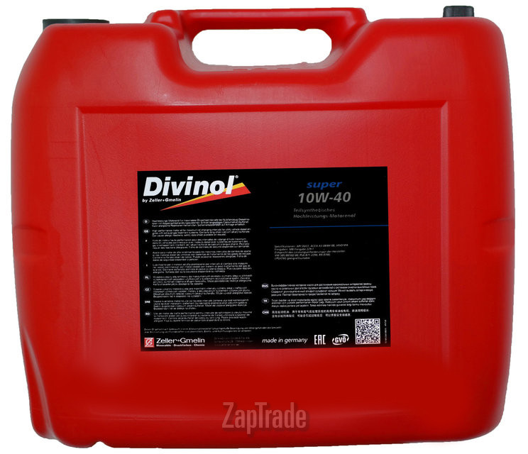������ �������� ����� Divinol Super 10W-40 ����������������� | ������� 49624-K030