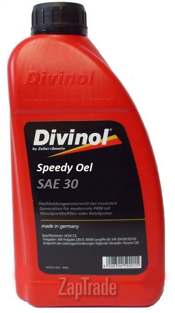 ������ �������� ����� Divinol Speedy Oel SAE 30  | ������� 4335SP-C069