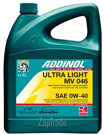 Моторное масло Addinol Ultra Light MV 046 Синтетическое