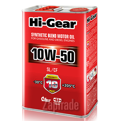 ������ �������� ����� Hi-gear SAE 10W-50 API SL/CF ����������������� | ������� HG1154