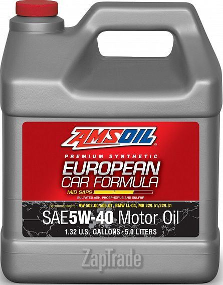 Моторное масло Amsoil European Car Formula Mid-SAPS Synthetic Motor Oil Синтетическое