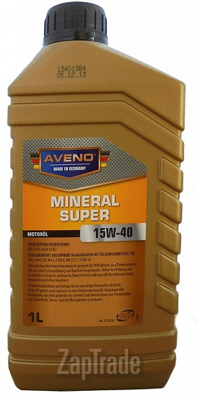 Моторное масло Aveno Mineral Super Минеральное