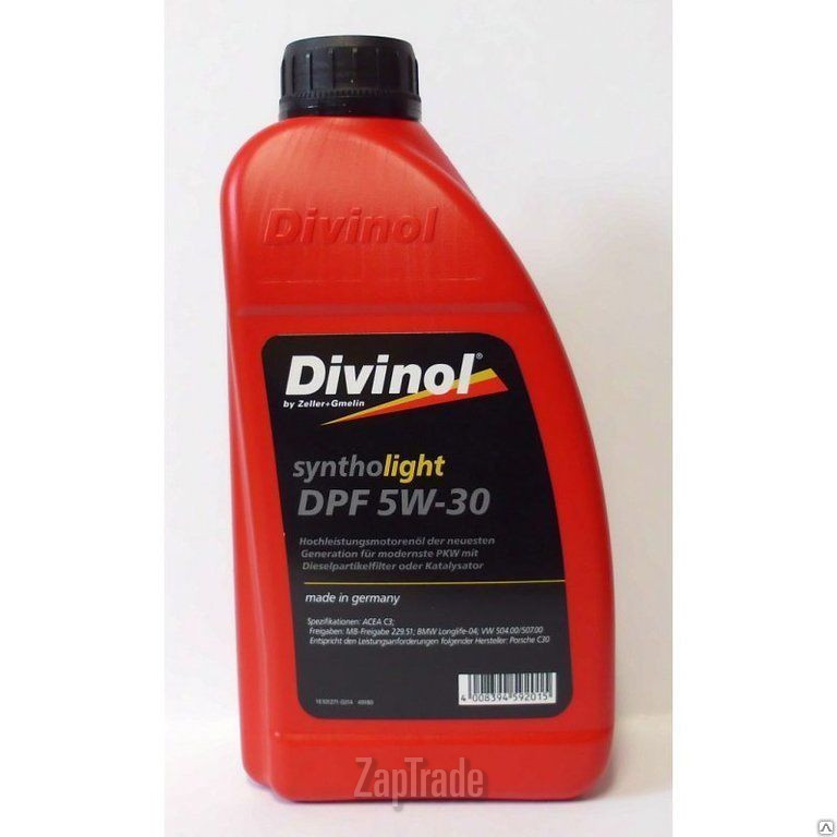 ������ �������� ����� Divinol Syntholight DPF 5W30 ������������� | ������� 49180-C069