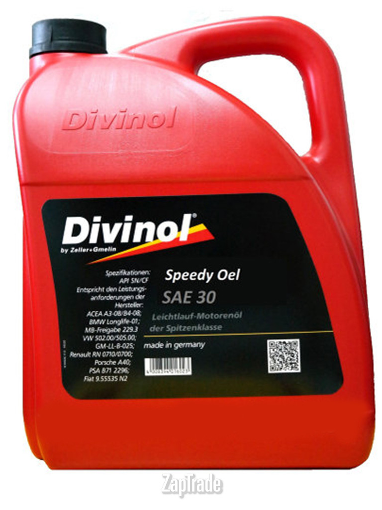 ������ �������� ����� Divinol Speedy Oel SAE 30  | ������� 4335SP-K007