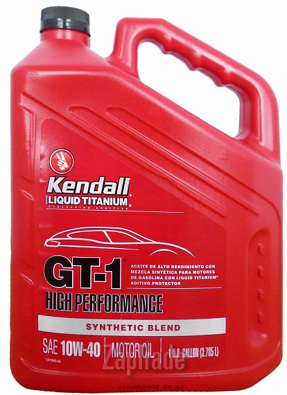 ������ �������� ����� Kendall GT-1 High Performance Motor Oil with Liquid Titanium 10W-40 ������������� | ������� 075731050396