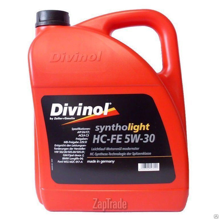 ������ �������� ����� Divinol Syntholight HC-FE 5W-30 ������������� | ������� 49260-K004