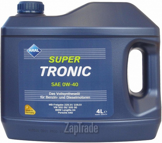 Моторное масло Aral SuperTronic Синтетическое