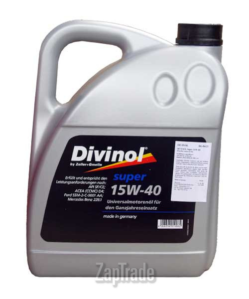 ������ �������� ����� Divinol Super 15W-40 ����������� | ������� 49623-K007