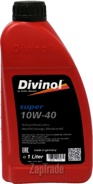 ������ �������� ����� Divinol Super 10W-40 ����������������� | ������� 49624-C069