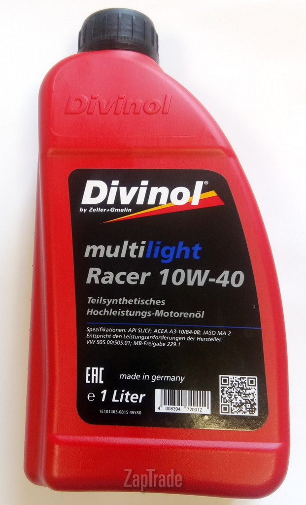 ������ �������� ����� Divinol Multilight Racer 10W-40 ����������������� | ������� 49550-C069
