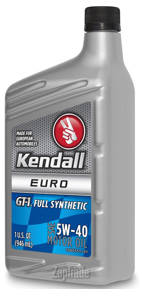 ������ �������� ����� Kendall GT-1 Full Synthetic (European Formula) SAE 5W-40 ������������� | ������� 075731007437