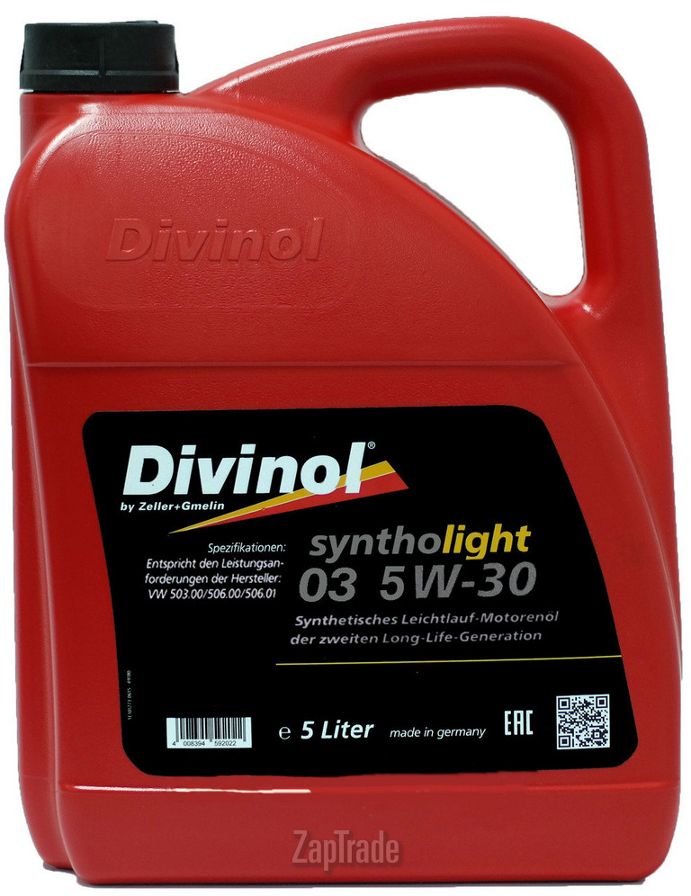 ������ �������� ����� Divinol Syntholight 03 5W-30 ������������� | ������� 49250-K007