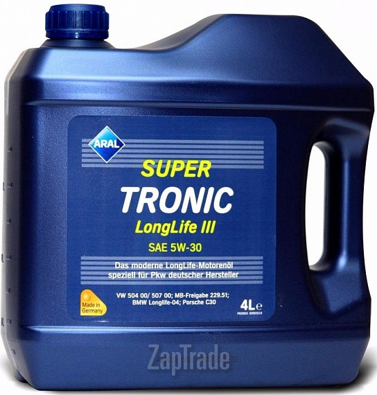 Моторное масло Aral SuperTronic Longlife III Синтетическое