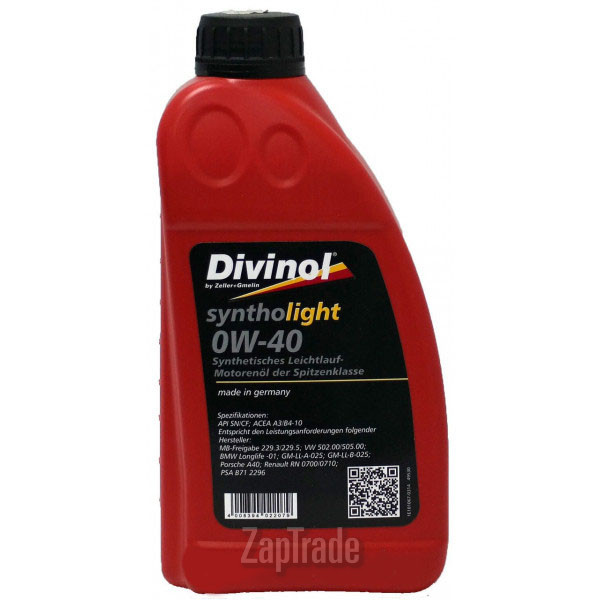 ������ �������� ����� Divinol Syntholight 0W-40 ������������� | ������� 49530-C069