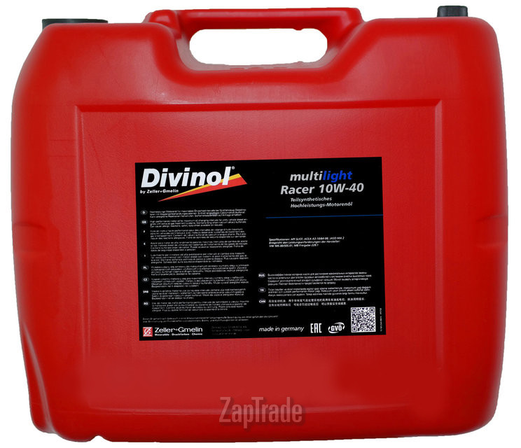 ������ �������� ����� Divinol Multilight Racer 10W-40 ����������������� | ������� 49550-K030