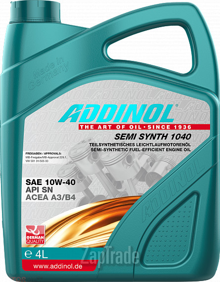 Моторное масло Addinol Semi Synth 1040 Полусинтетическое