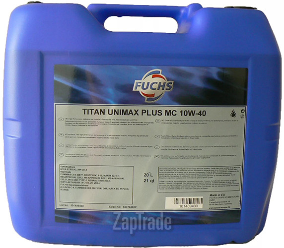 ������ �������� ����� Fuchs TITAN UNIMAX PLUS MC ����������������� | ������� 600765002
