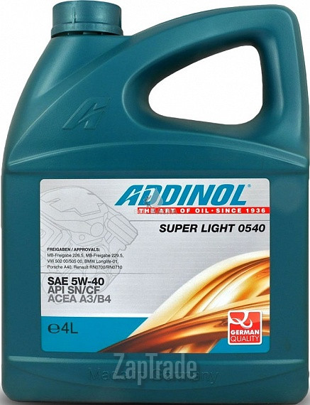 Моторное масло Addinol Super Light 0540 Синтетическое