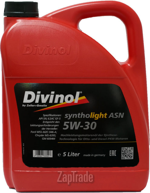 ������ �������� ����� Divinol Syntholight ASN 5W30 ������������� | ������� 49150-K007