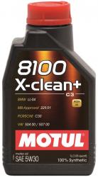 Купить Масло моторное Motul 8100 X-Clean+ 5w30 Синтетическое в Железногорске