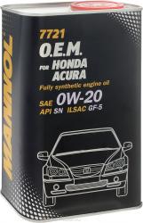 ������ ����� �������� Mannol 7721 O.E.M. for Honda Acura 0w20 ������������� � �������������