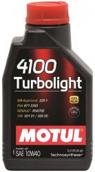 ������ ����� �������� Motul 4100 Turbolight 10w40 ����������������� � �������������