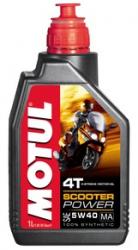 Купить Масло для малой техники Motul Scooter Power 4T 5w40 Синтетическое в Железногорске