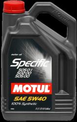 Купить Масло моторное Motul Specific VW 505.01/ 505.00/ 502.00 5w40 Синтетическое в Железногорске