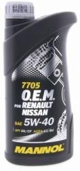 ������ ����� �������� Mannol 7705 O.E.M. for Renault Nissan 5w40 ������������� � �������������